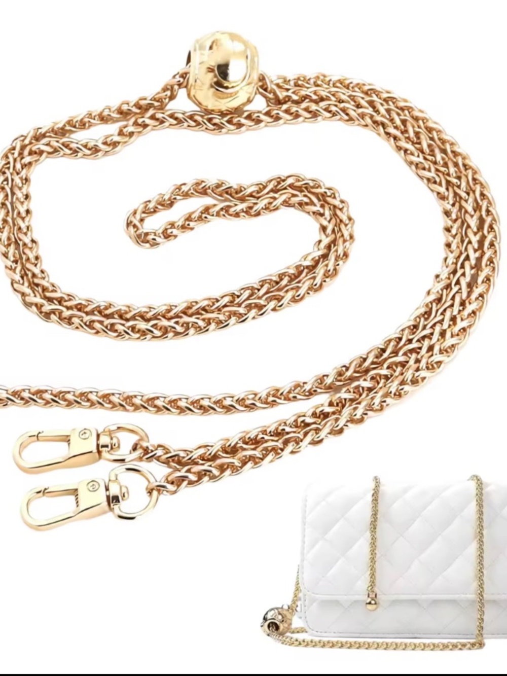 Gold-Tone Bag Chain Replacement Strap